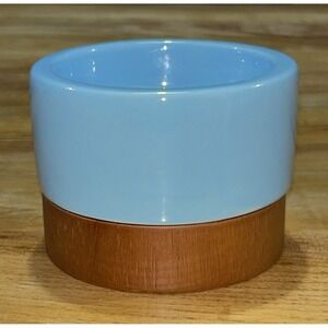 Happy Chic Jonathan Adler Wood Blue Candle‎ Holder